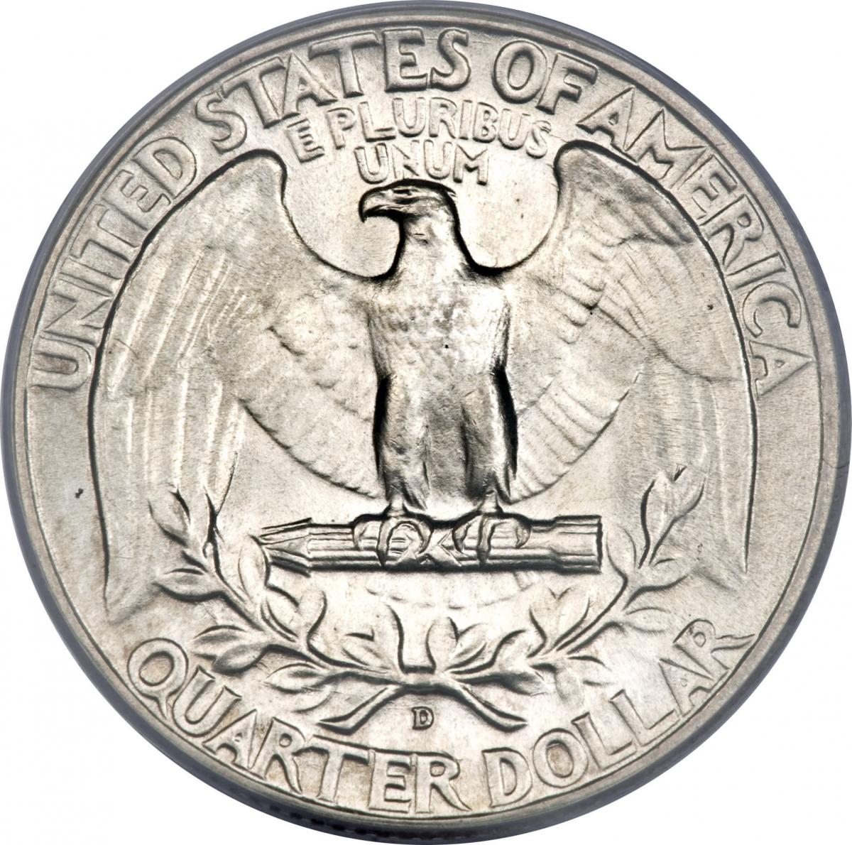 A single eagle quarter against a white background