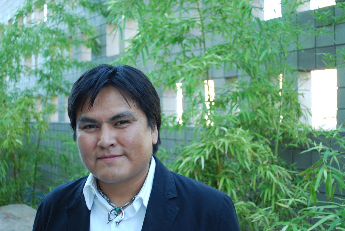 Photo of Sherwin Bitsui by Rodney Phillips in 2010