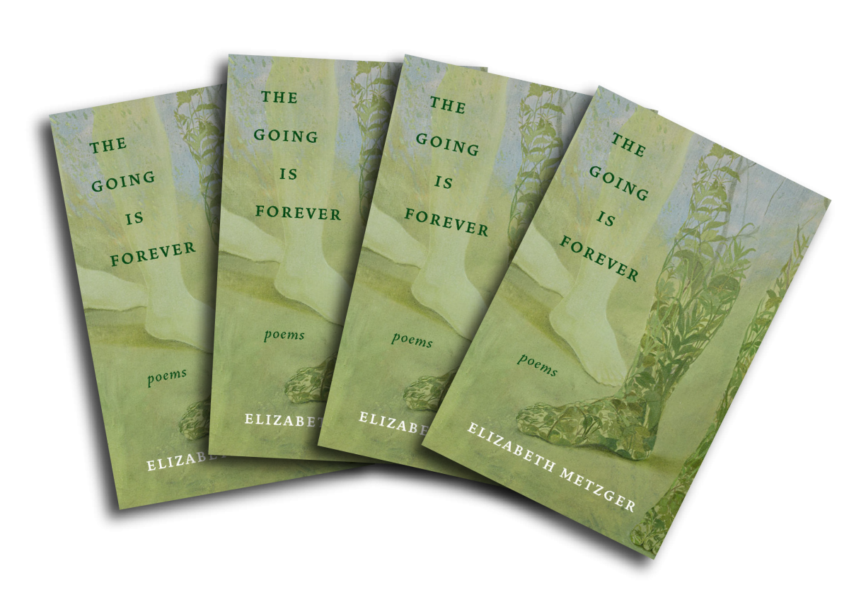 Copies of the forthcoming poetry collection The Going is Forever.