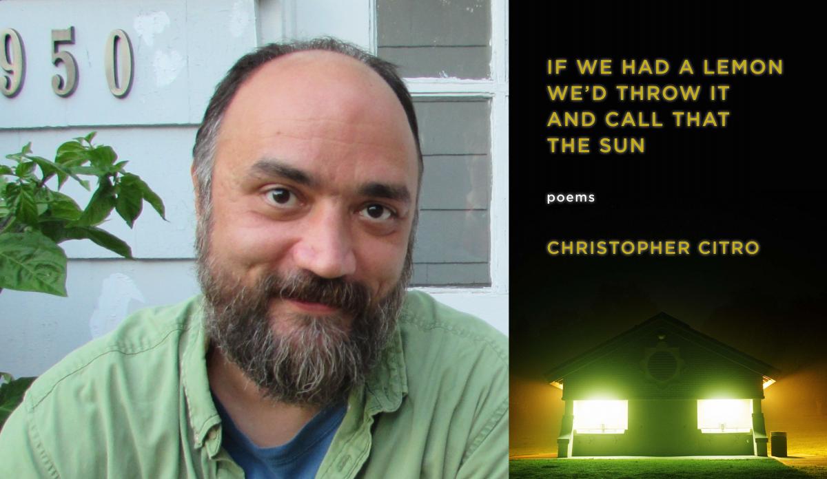 Christopher Citro portrait and the cover of his book