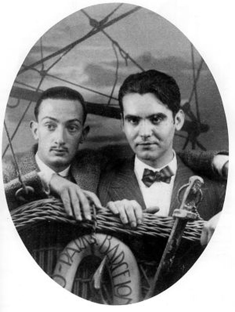A picture of Salvador Dali and Federico Garcia Lorca