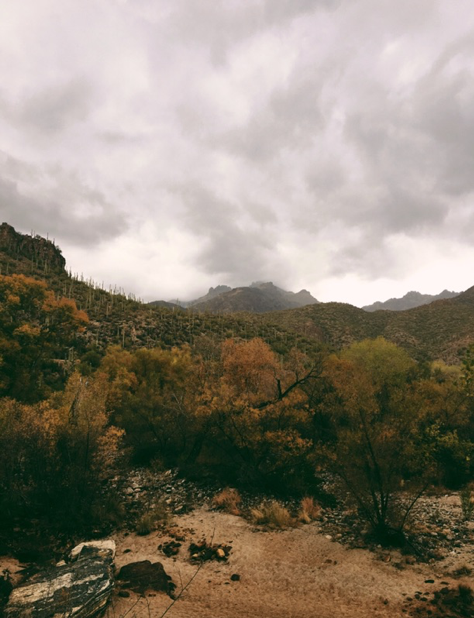 clouds over mountain