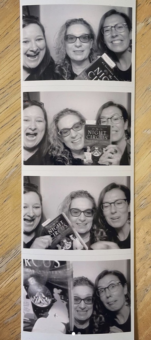 Mary Ellen Flynn, Jody Hardy, and Emily Walsh in a photo strip