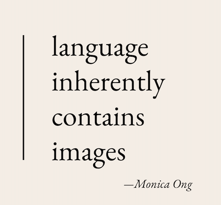 language inherently contains images