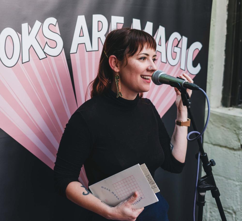 Official event image for Laughing Matters: Comedy and Gravity in Poetry with July Westhale