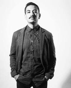 black and white portrait of Marcelo Hernandez Castillo