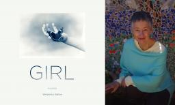 image of the cover of "GIRL" next to author Veronica Golos
