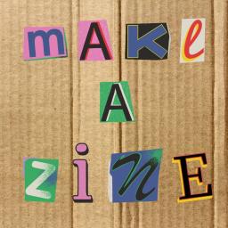 make a zine logo