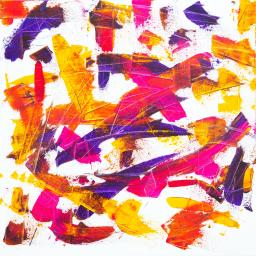 Abstract art in purple, pink & yellow. Photo by Markus Spiske. 