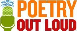Poetry Out Loud logo with the phrase "Inspiring students"