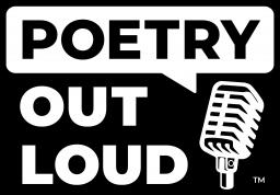 Poetry Out Loud logo with title and microphone