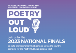 Poetry Out Loud 2023 National Finals graphic