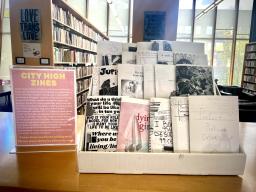 Shelf of City HS Zines