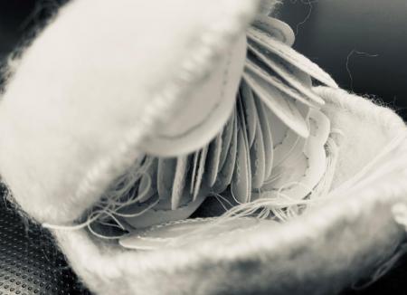 Closeup of Alice M. Vinson's "Soft."