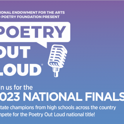 Poetry Out Loud 2023 National Finals graphic